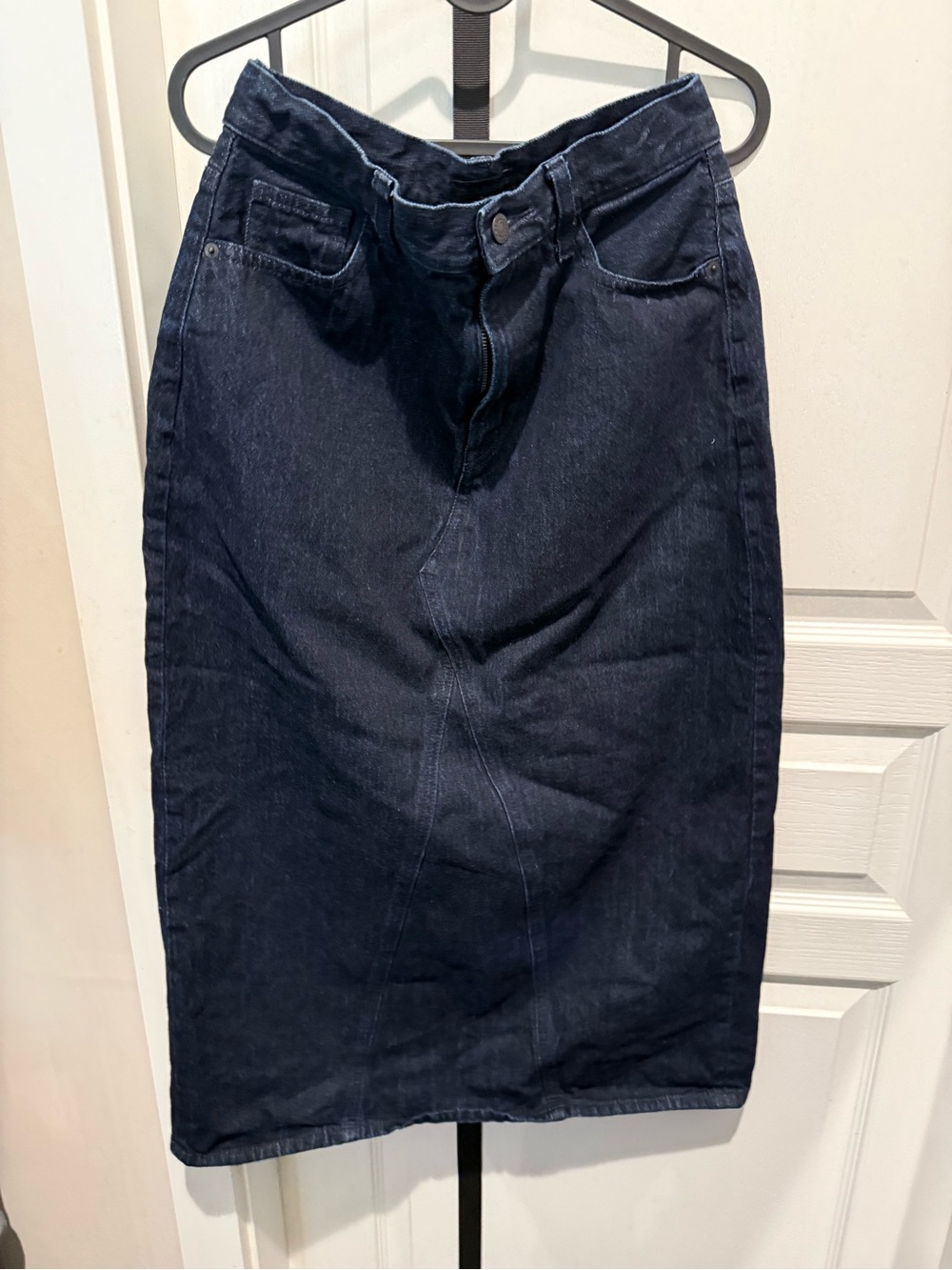 Uniqlo Dark Navy Denim Pencil Skirt
